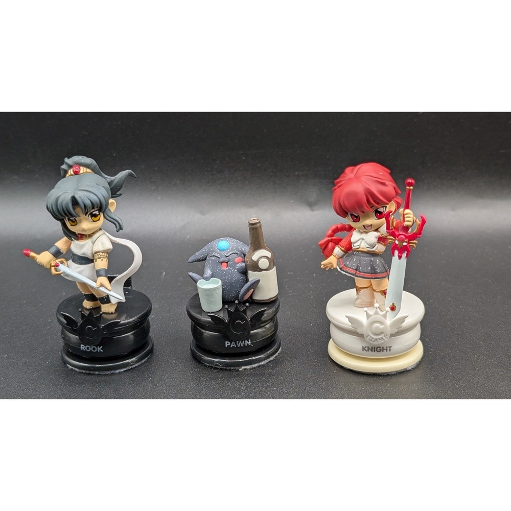 2005 Clamp No Kiseki 1" & 2" Chess piece Lot Of 3 (Kodansha and TokyoPop)